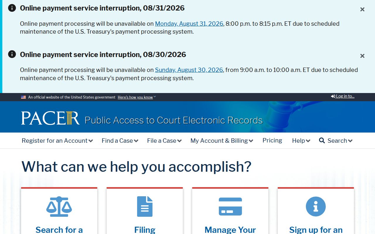 Mercer County court docket PACER federal access distinction
